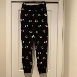 Champion All Over Logo Sweatpants